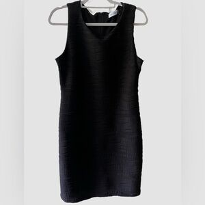 Calvin Klein Elegant Black Sleeveless Dress